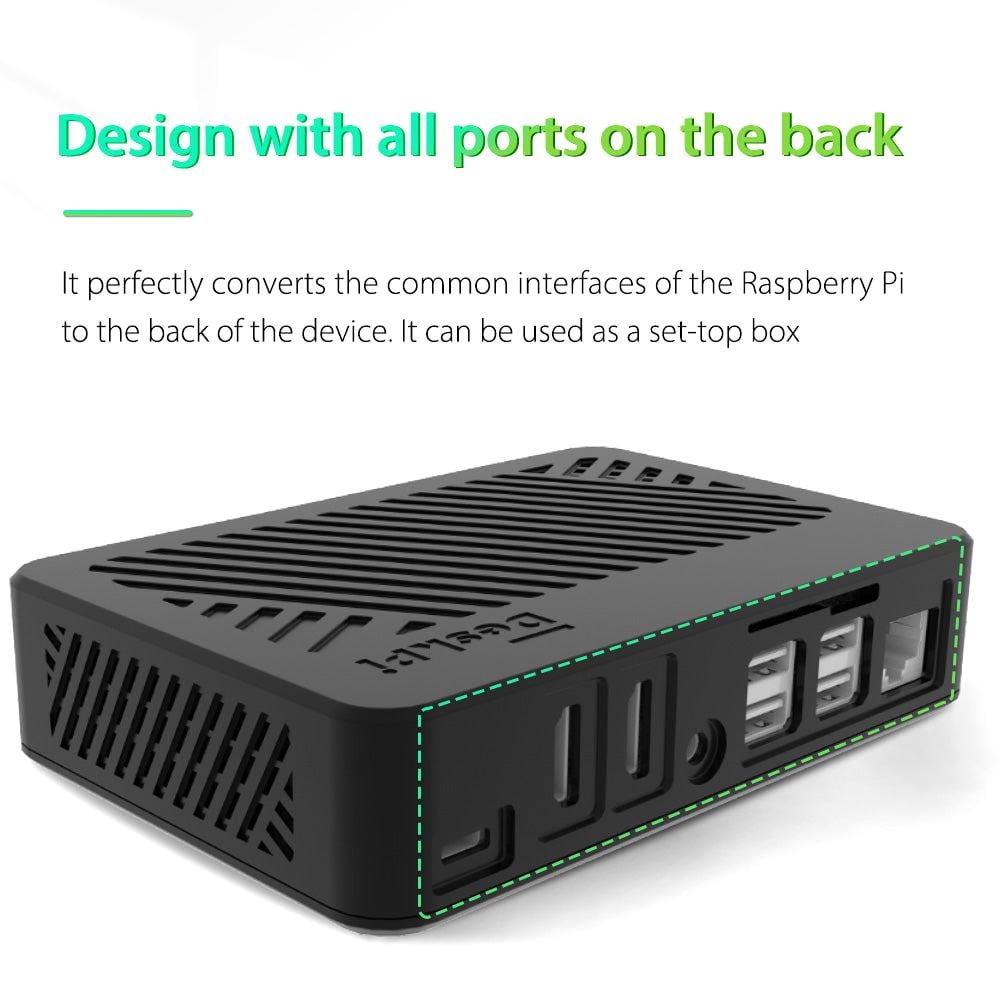 DeskPi Lite Raspberry Pi 4 Case by DeskPi - The Pi Hut