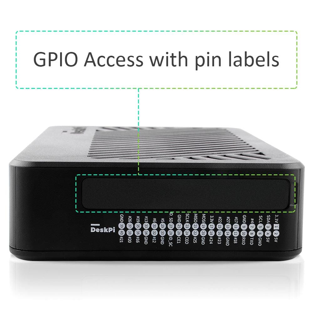 DeskPi Lite Raspberry Pi 4 Case by DeskPi - The Pi Hut