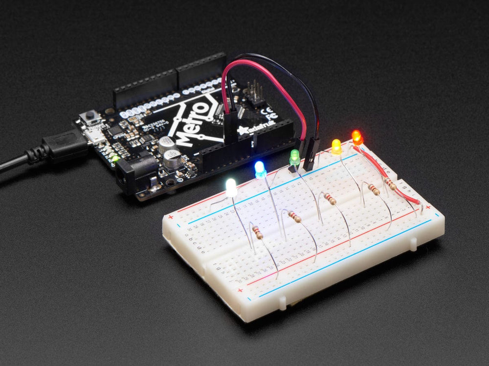 Diffused 3mm LED Pack - 5 LEDs each in 5 Colors - 25 Pack by The Pi Hut - The Pi Hut