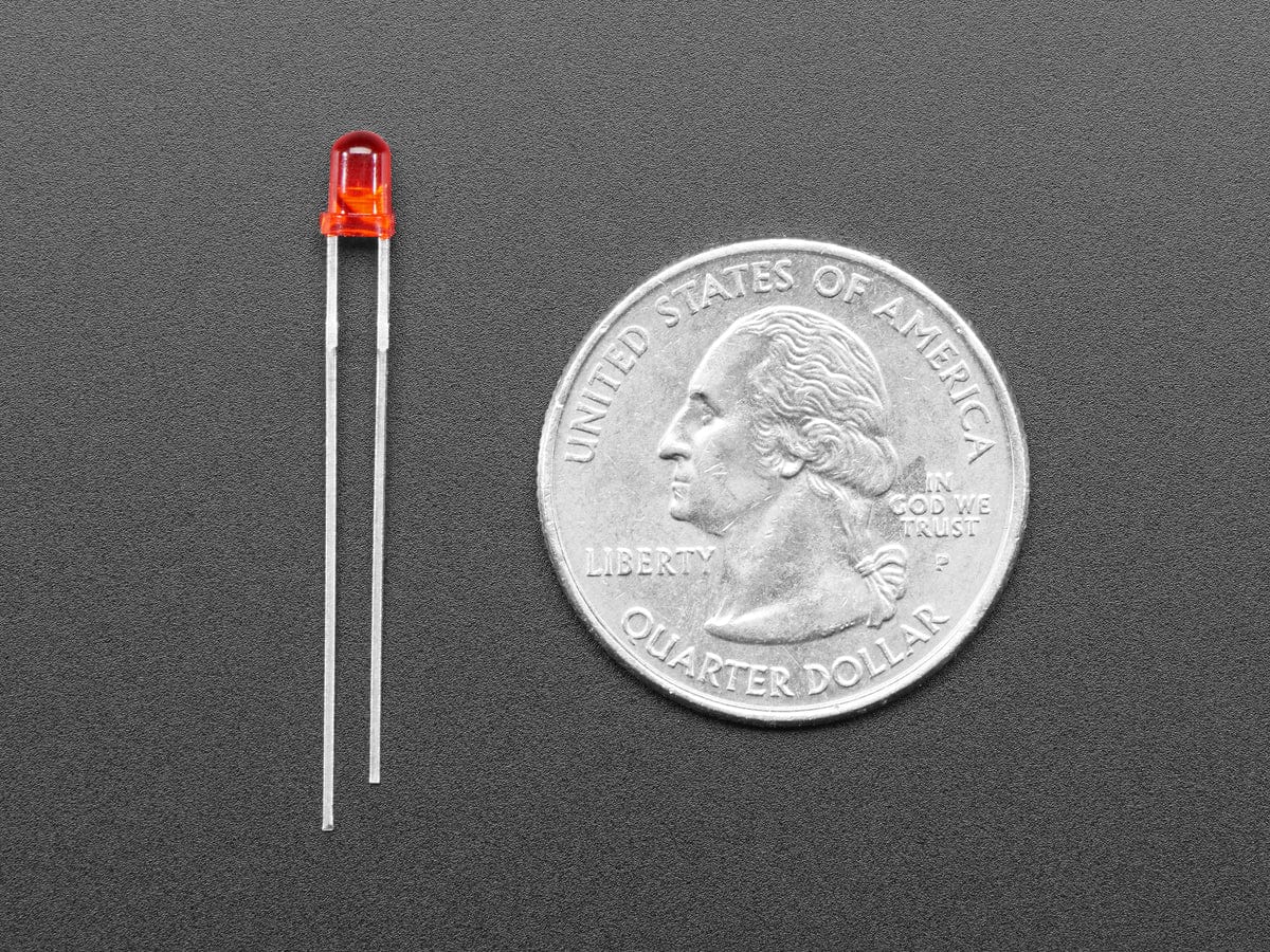 Diffused 3mm LED Pack - 5 LEDs each in 5 Colors - 25 Pack by The Pi Hut - The Pi Hut