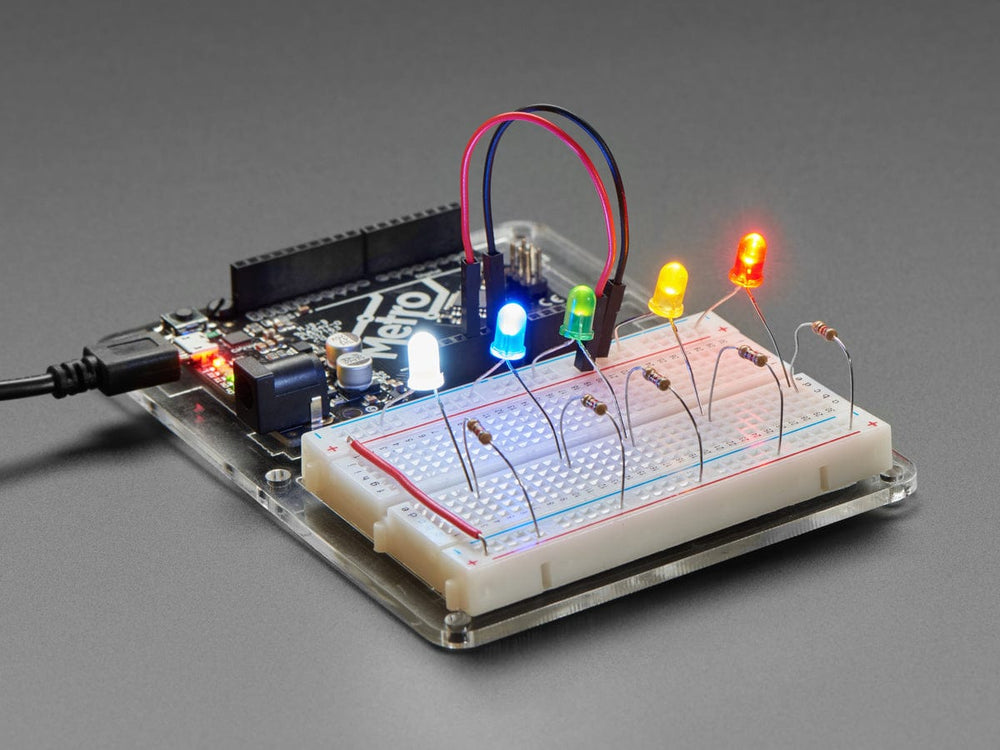 Diffused 5mm LED Pack - 5 LEDs each in 5 Colors - 25 Pack by The Pi Hut - The Pi Hut