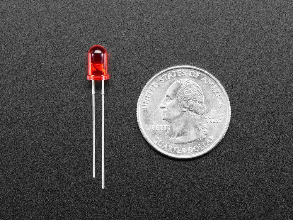 Diffused 5mm LED Pack - 5 LEDs each in 5 Colors - 25 Pack by The Pi Hut - The Pi Hut