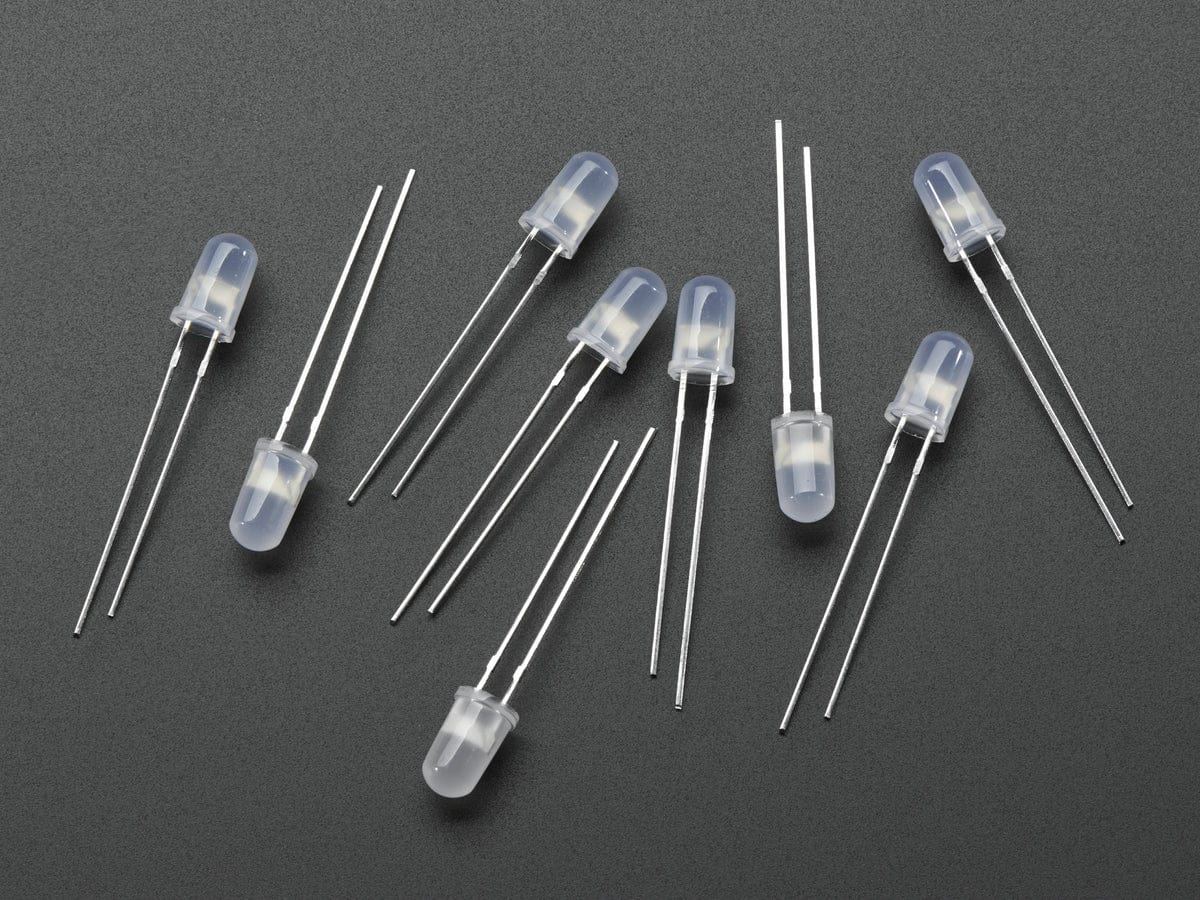 Diffused 5mm Slow Fade Flashing RGB LED - 10 pack (Slow fade) by The Pi Hut - The Pi Hut