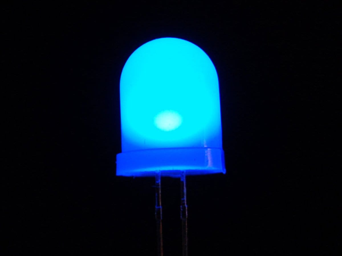 Diffused Blue 10mm LED (25 pack) by The Pi Hut - The Pi Hut