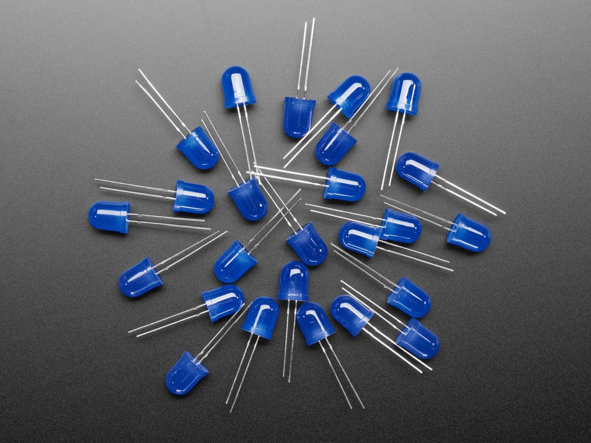 Diffused Blue 10mm LED (25 pack) by The Pi Hut - The Pi Hut