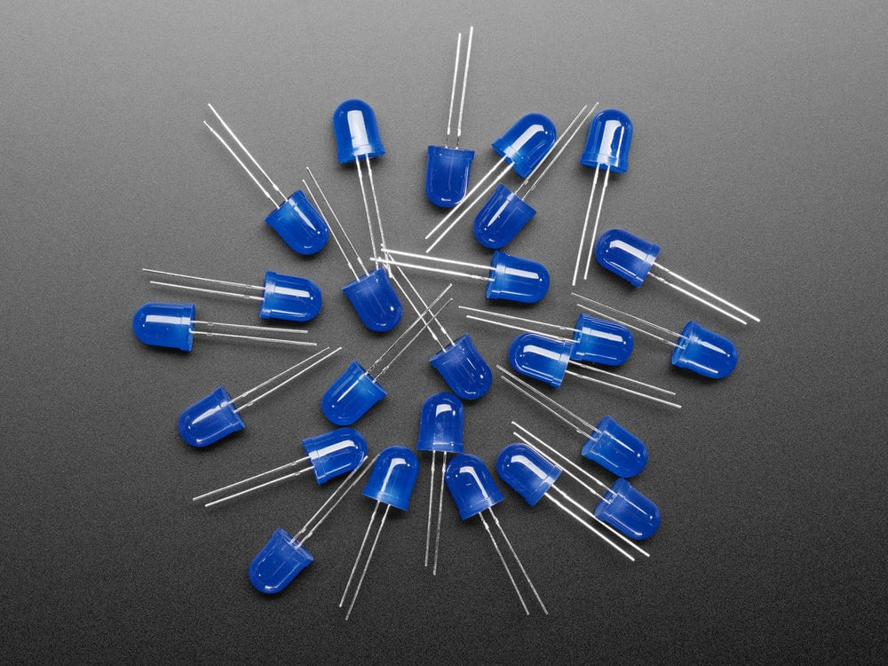 Diffused Blue 10mm LED (25 pack) by The Pi Hut - The Pi Hut