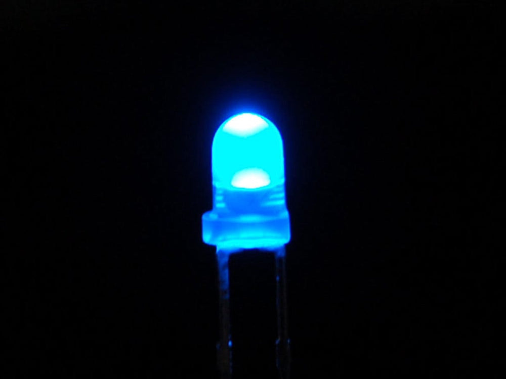 Diffused Blue 3mm LED (25 pack) by The Pi Hut - The Pi Hut