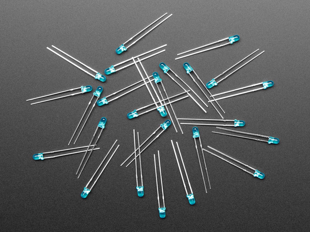 Diffused Blue 3mm LED (25 pack) by The Pi Hut - The Pi Hut