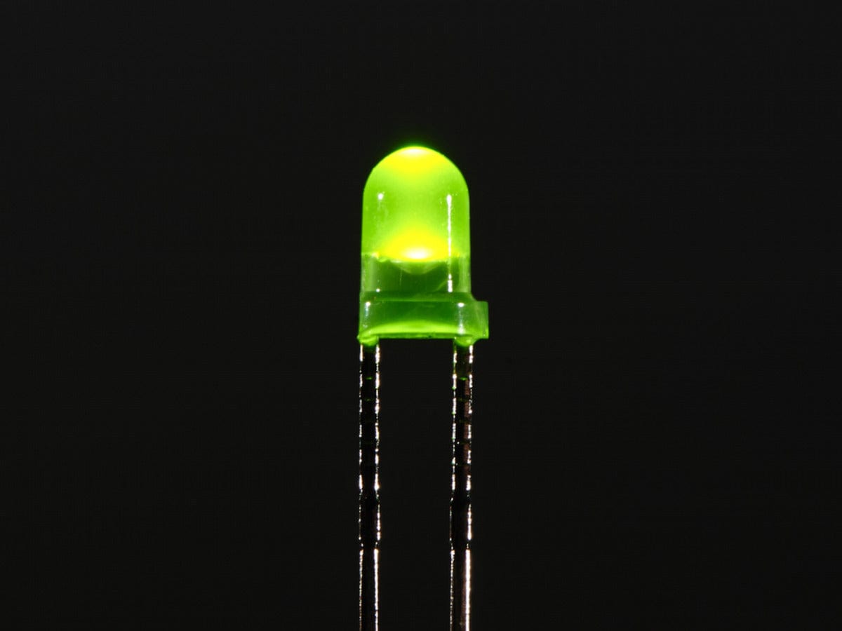 Diffused Green 3mm LED (25 pack) by The Pi Hut - The Pi Hut