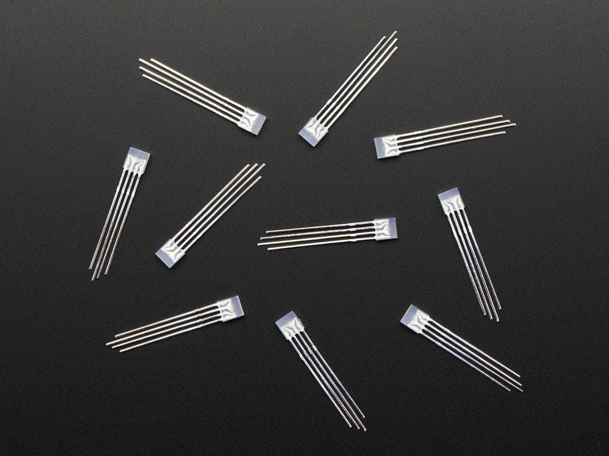 Diffused Rectangular 5mm RGB LEDs - Pack of 10 by The Pi Hut - The Pi Hut