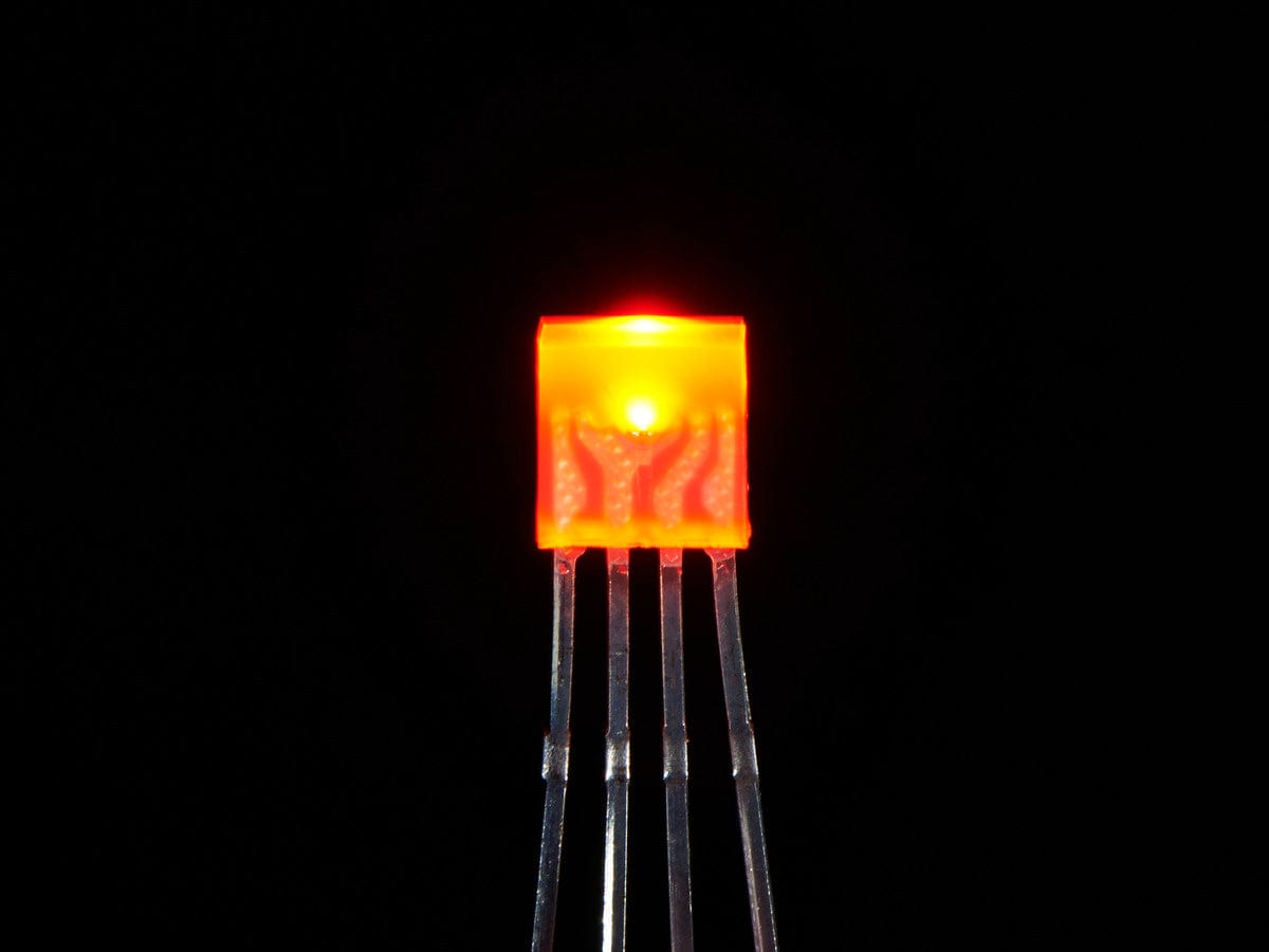 Diffused Rectangular 5mm RGB LEDs - Pack of 10 by The Pi Hut - The Pi Hut