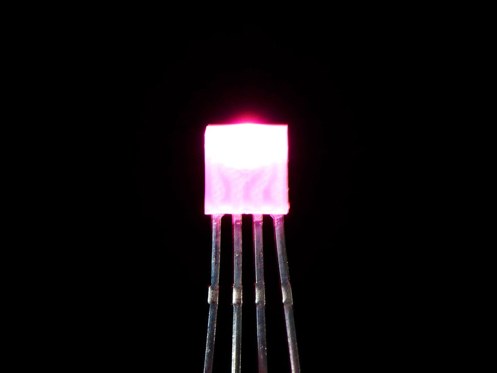 Diffused Rectangular 5mm RGB LEDs - Pack of 10 by The Pi Hut - The Pi Hut