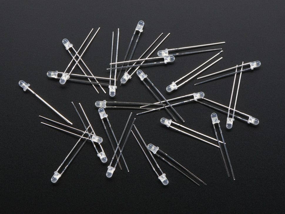Diffused White 3mm LED (25 pack) by The Pi Hut - The Pi Hut