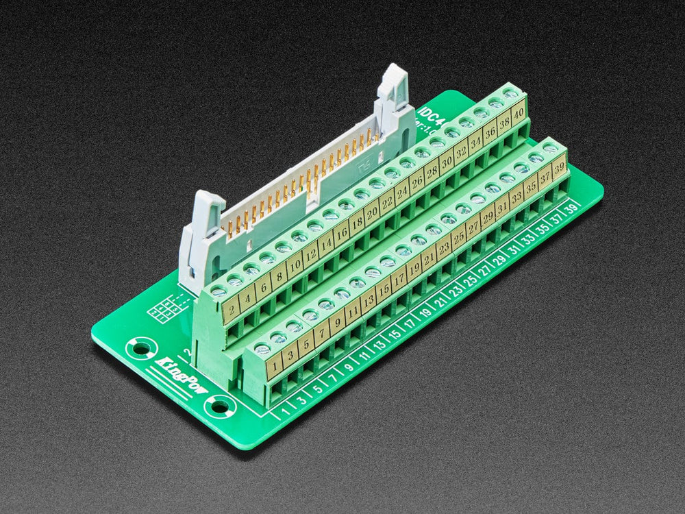DIN Rail 2x20 IDC to Terminal Block Adapter Breakout by The Pi Hut - The Pi Hut