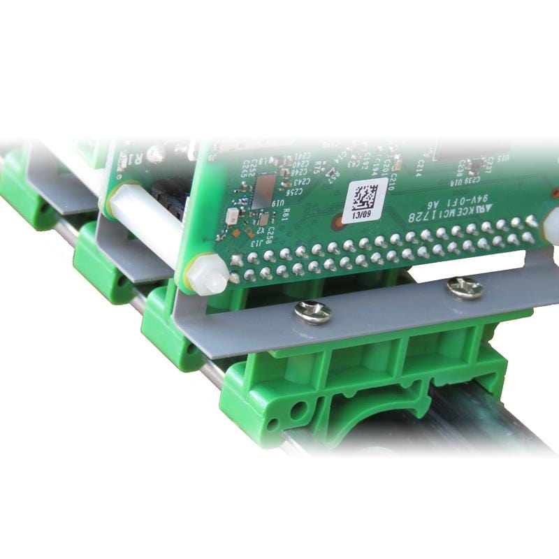 DIN-RAIL Kit Type-2 - Perpendicular to Rail - for Raspberry Pi - The Pi Hut