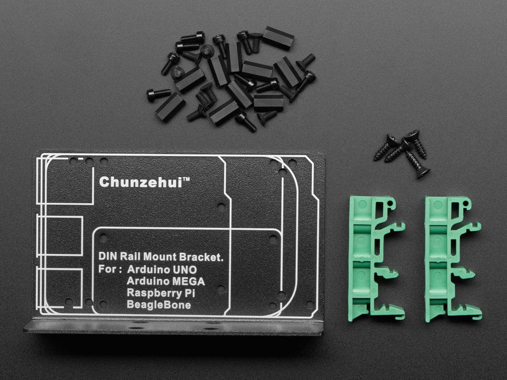 DIN Rail Mount Bracket for Raspberry Pi / BeagleBone / Arduino - The Pi Hut