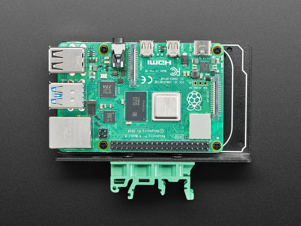 DIN Rail Mount Bracket for Raspberry Pi / BeagleBone / Arduino by The Pi Hut - The Pi Hut