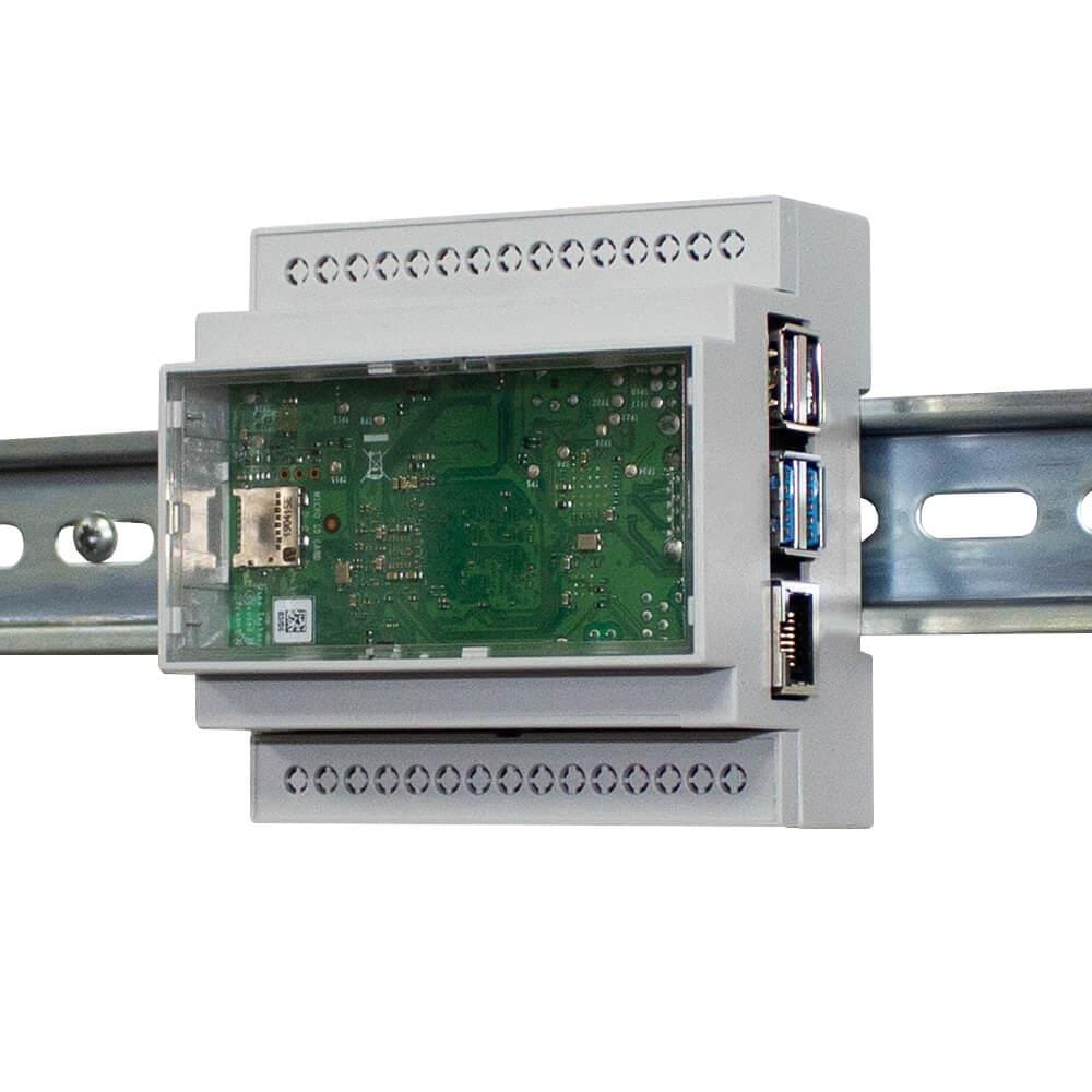 DIN Rail Mount Enclosure for Raspberry Pi 4 by CamdenBoss - The Pi Hut