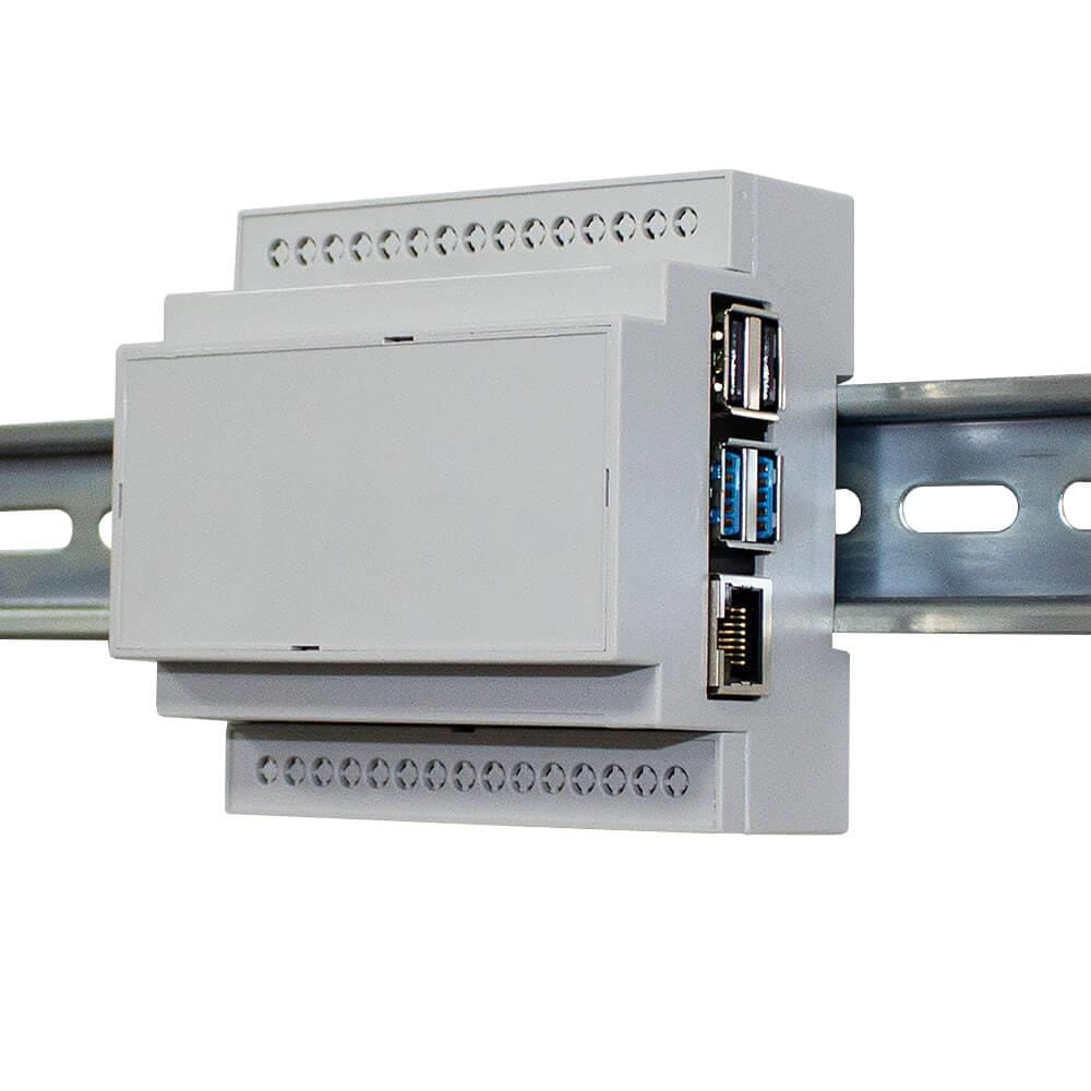 DIN Rail Mount Enclosure for Raspberry Pi 4 by CamdenBoss - The Pi Hut