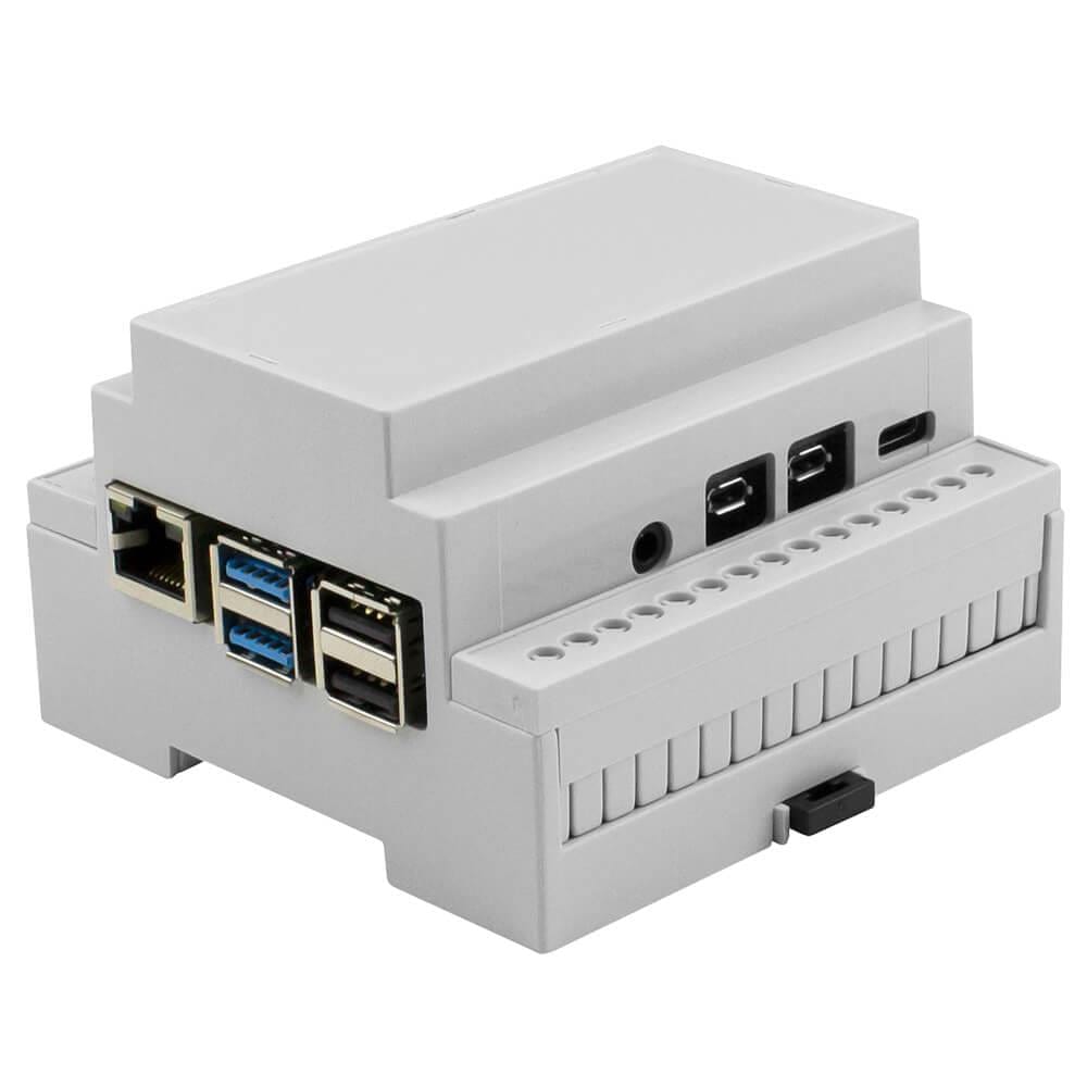 DIN Rail Mount Enclosure for Raspberry Pi 4 by CamdenBoss - The Pi Hut