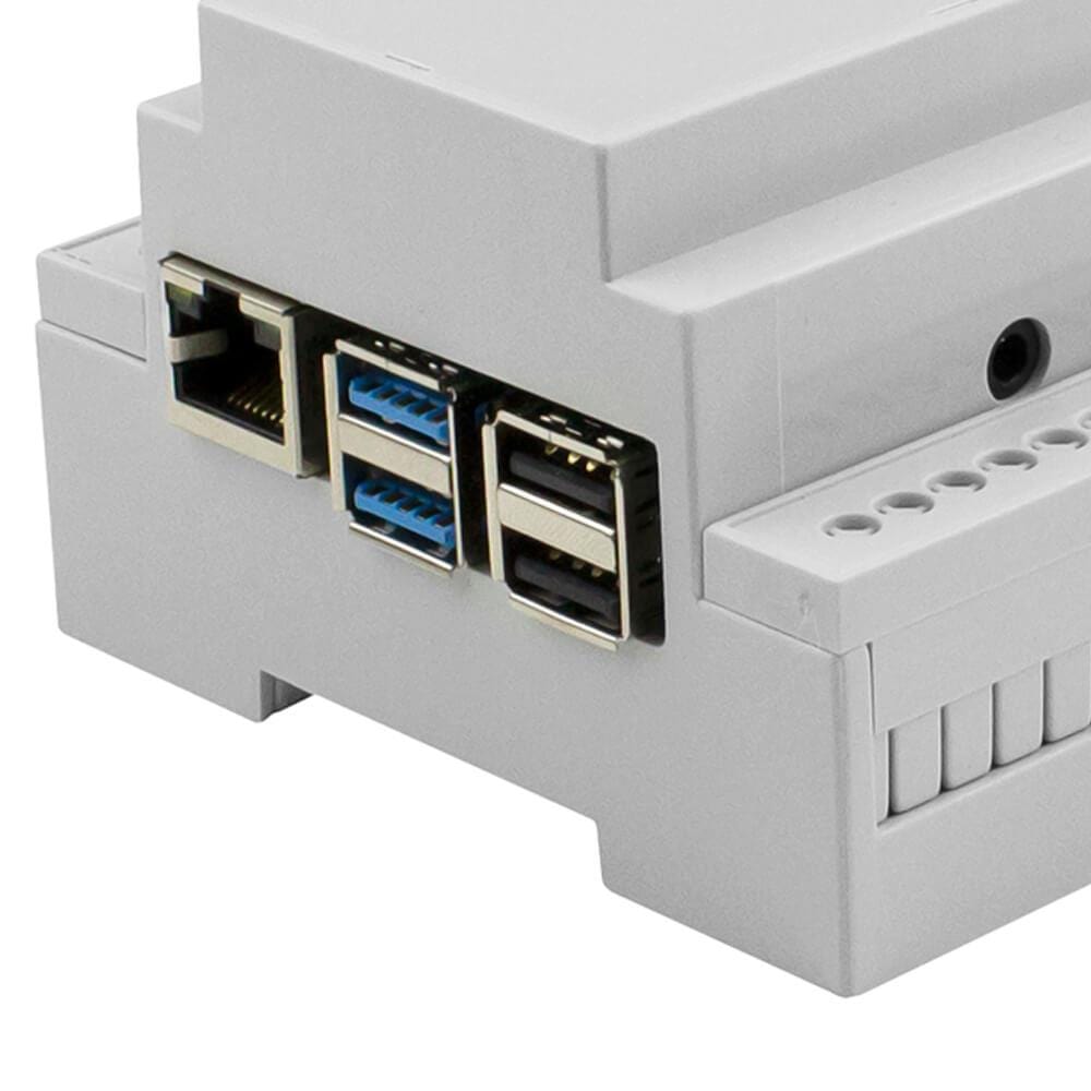 DIN Rail Mount Enclosure for Raspberry Pi 4 by CamdenBoss - The Pi Hut