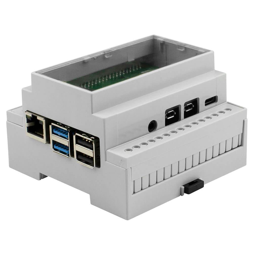 DIN Rail Mount Enclosure for Raspberry Pi 4 by CamdenBoss - The Pi Hut