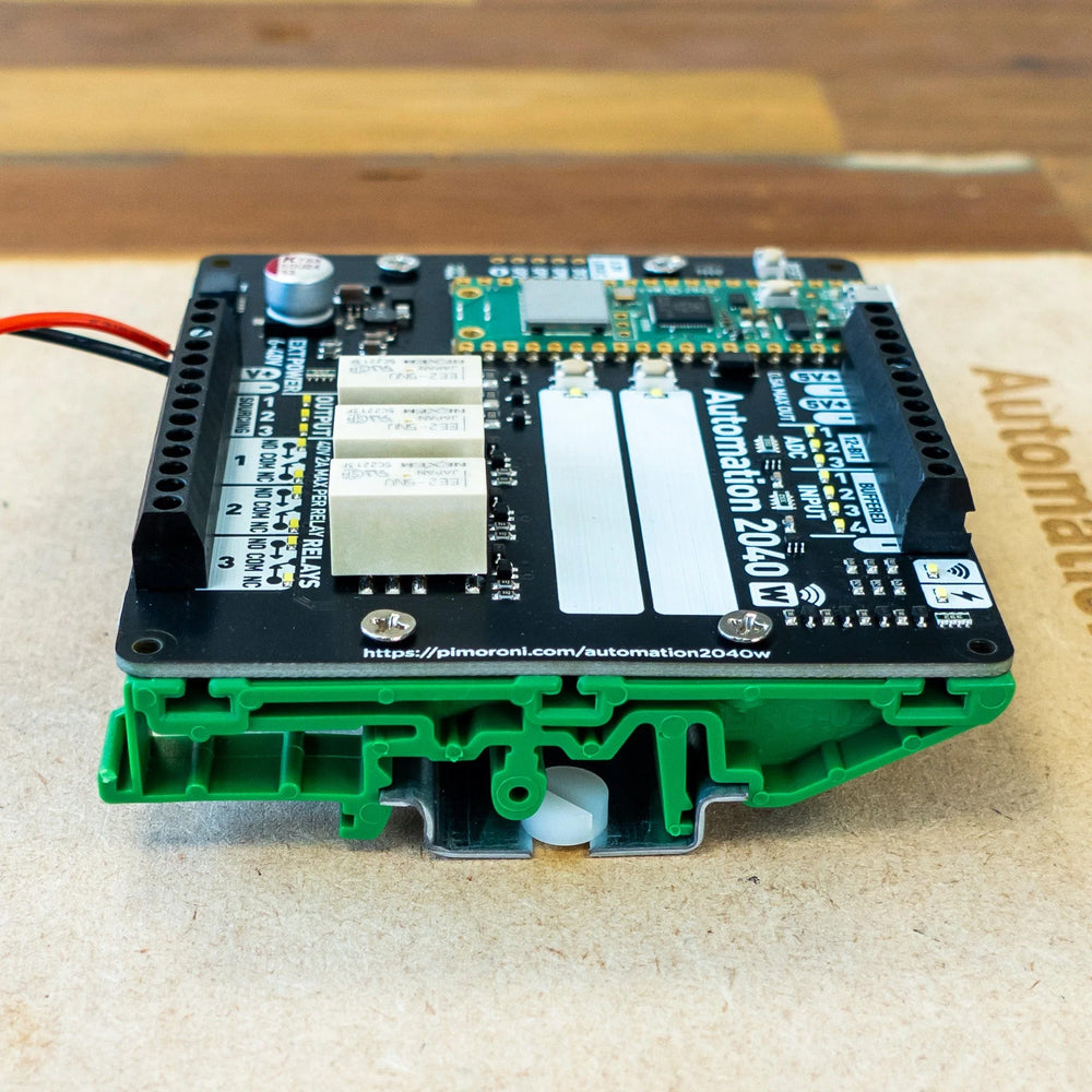 DIN Rail Mounts for Automation 2040 W by Pimoroni - The Pi Hut
