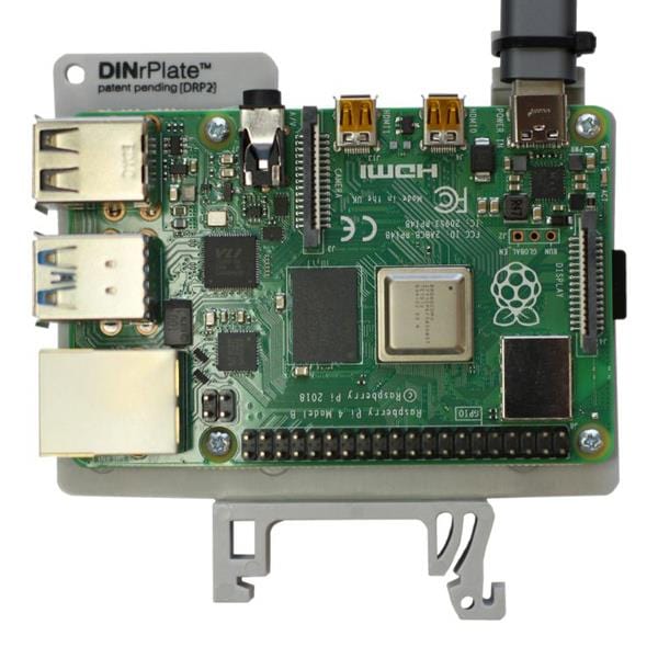 DINrPlate 2 - Raspberry Pi DIN Rail Mount by DINrPlate - The Pi Hut