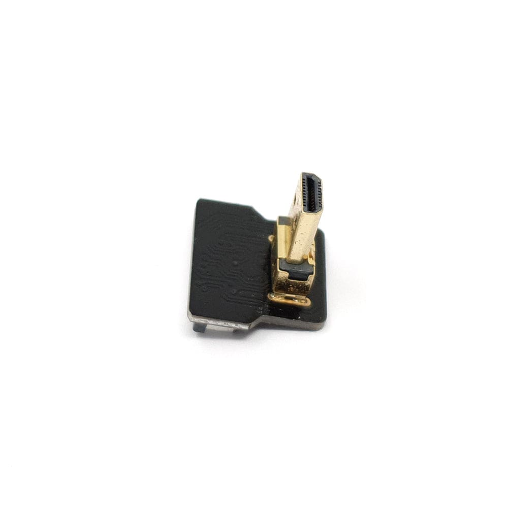 DIY HDMI Cable Parts - Right Angle (R Bend) Micro HDMI Plug by The Pi Hut - The Pi Hut