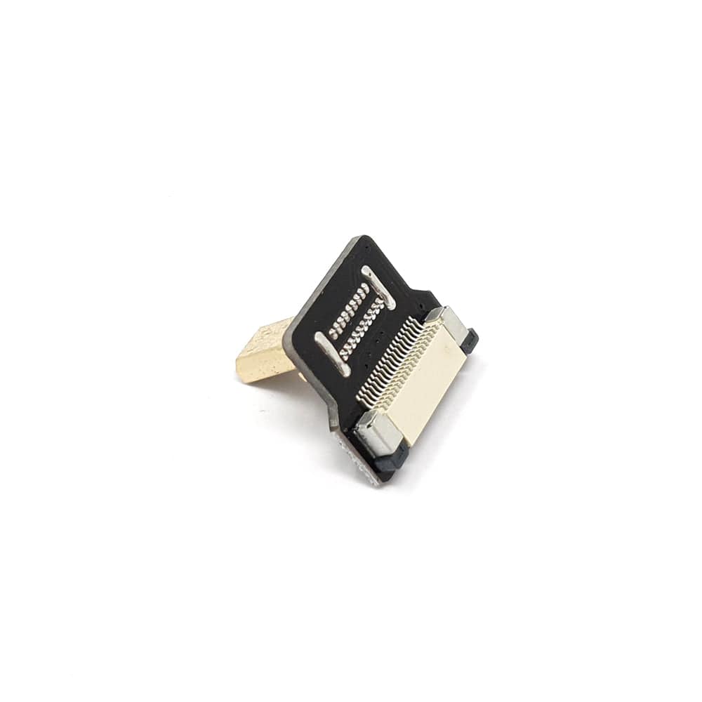 DIY HDMI Cable Parts - Right Angle (R Bend) Micro HDMI Plug by The Pi Hut - The Pi Hut