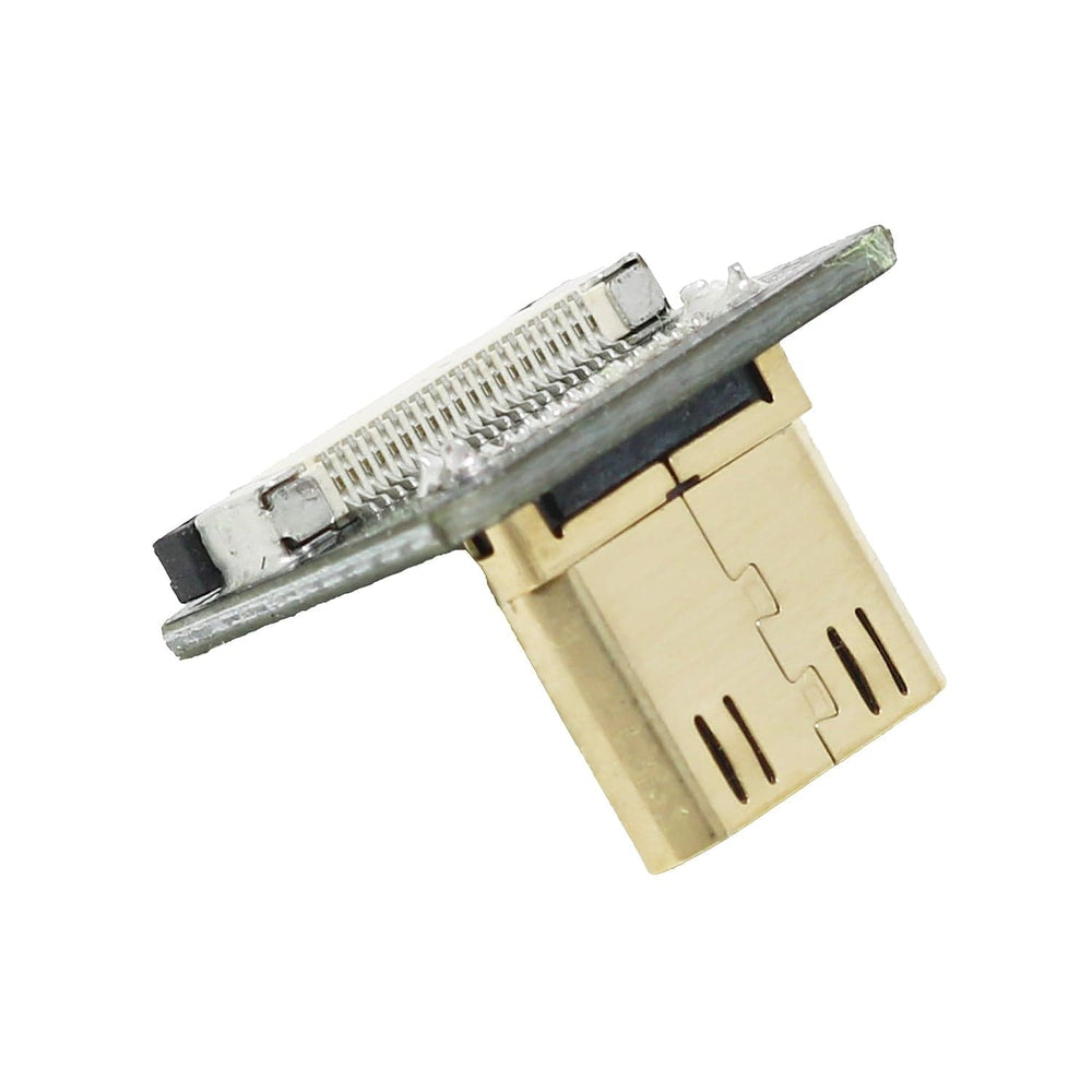 DIY HDMI Cable Parts - Right Angle (R bend) Mini HDMI Plug by The Pi Hut - The Pi Hut