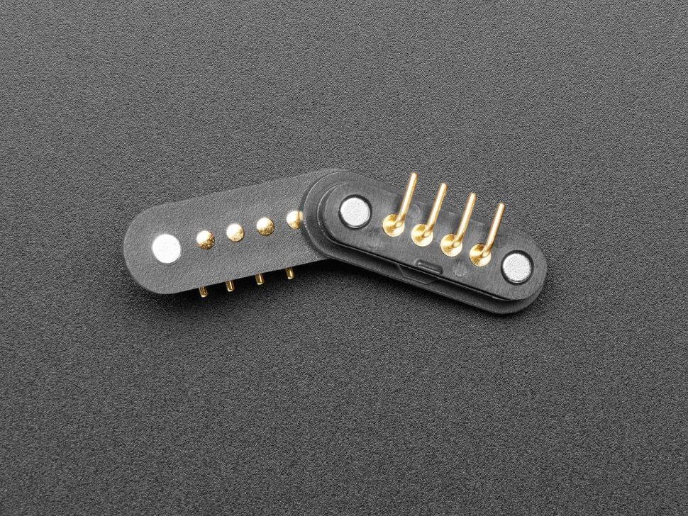 DIY Magnetic Connector - Right Angle Four Contact Pins by The Pi Hut - The Pi Hut