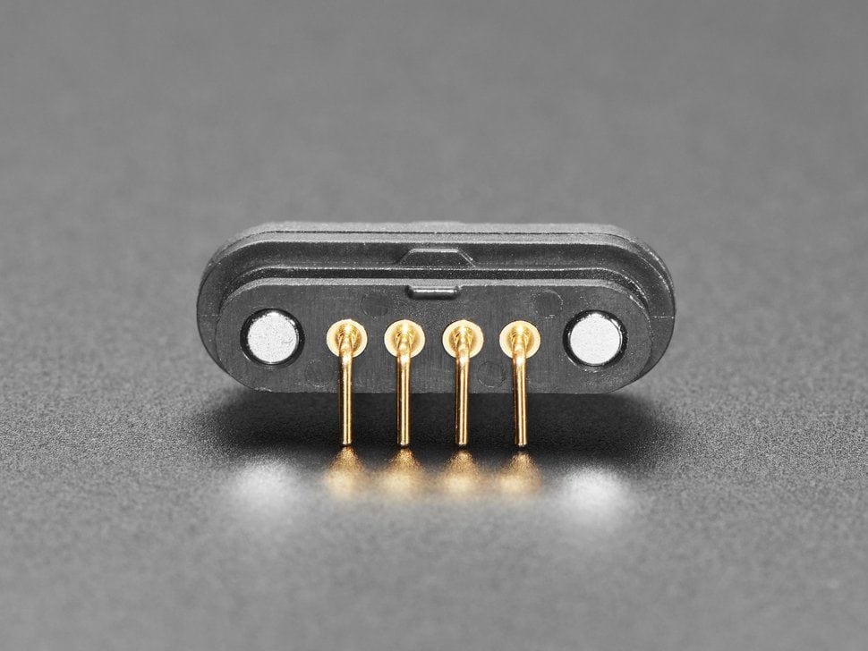 DIY Magnetic Connector - Right Angle Four Contact Pins by The Pi Hut - The Pi Hut