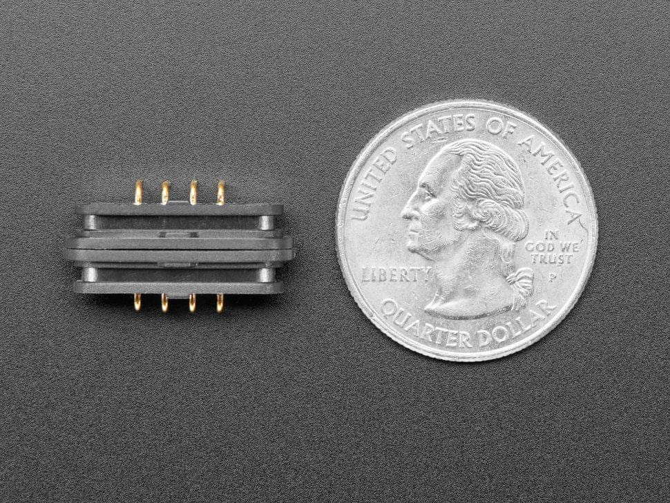 DIY Magnetic Connector - Right Angle Four Contact Pins by The Pi Hut - The Pi Hut