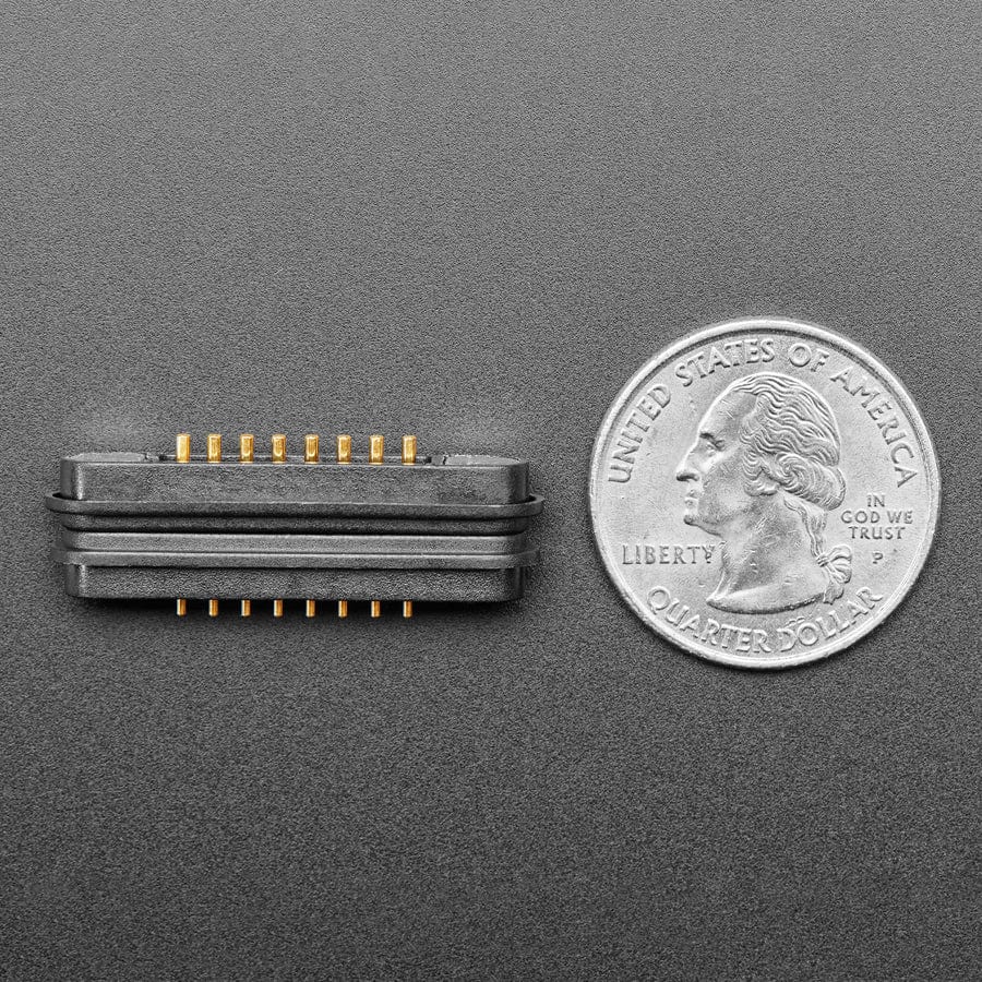 DIY Magnetic Connector - Straight 8 Contact Pins - 2.2mm Pitch by The Pi Hut - The Pi Hut