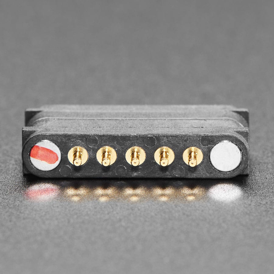 DIY Magnetic Connector - Straight Angle Five Contact Pins - The Pi Hut