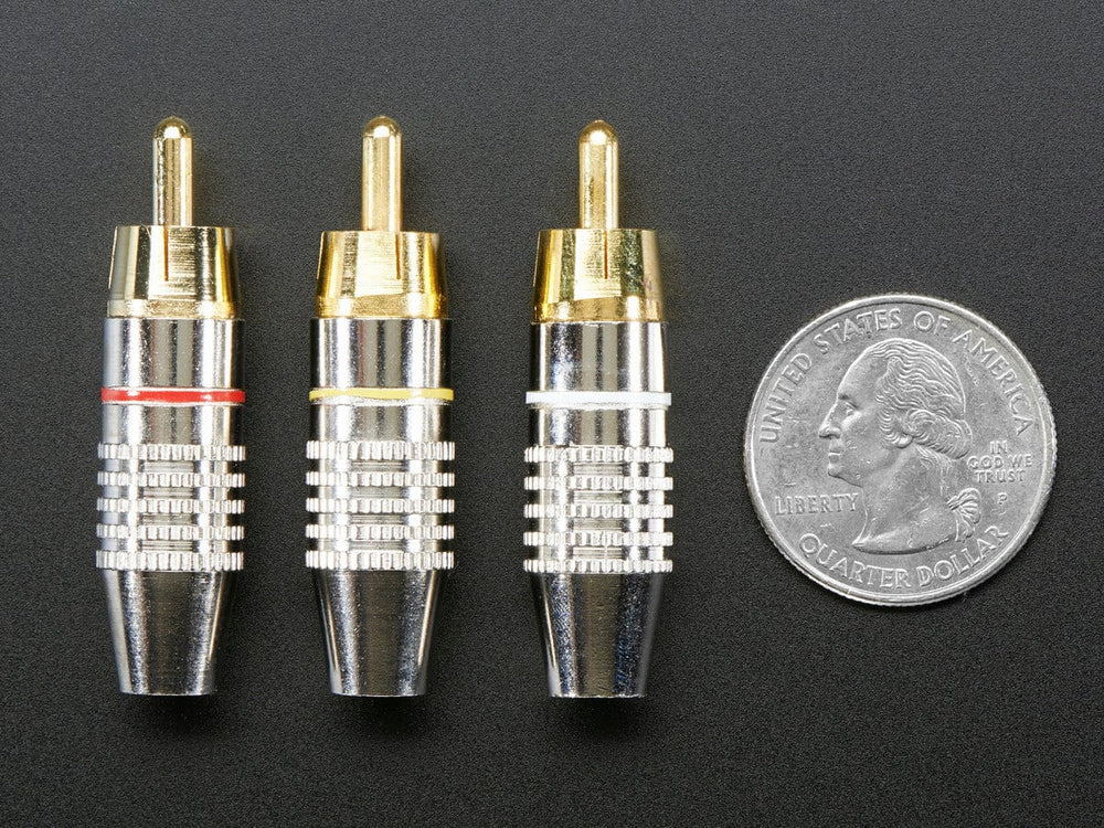DIY RCA Plug - 3 Pack by The Pi Hut - The Pi Hut
