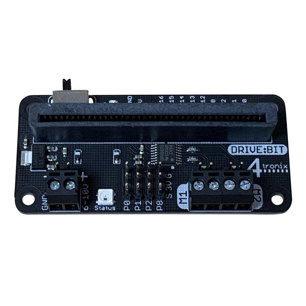 Drive:Bit Motor Controller for the Micro:Bit by 4tronix - The Pi Hut
