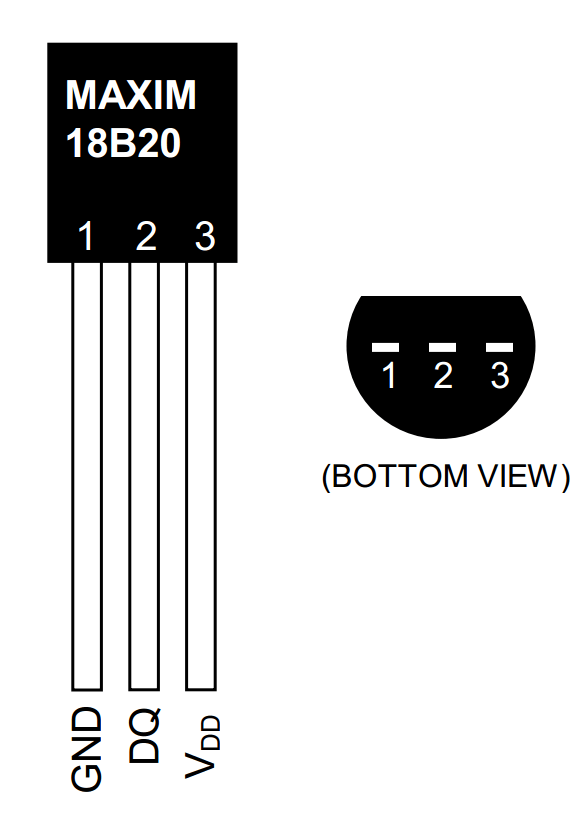 DS18B20+ One Wire Digital Temperature Sensor by Maxim - The Pi Hut