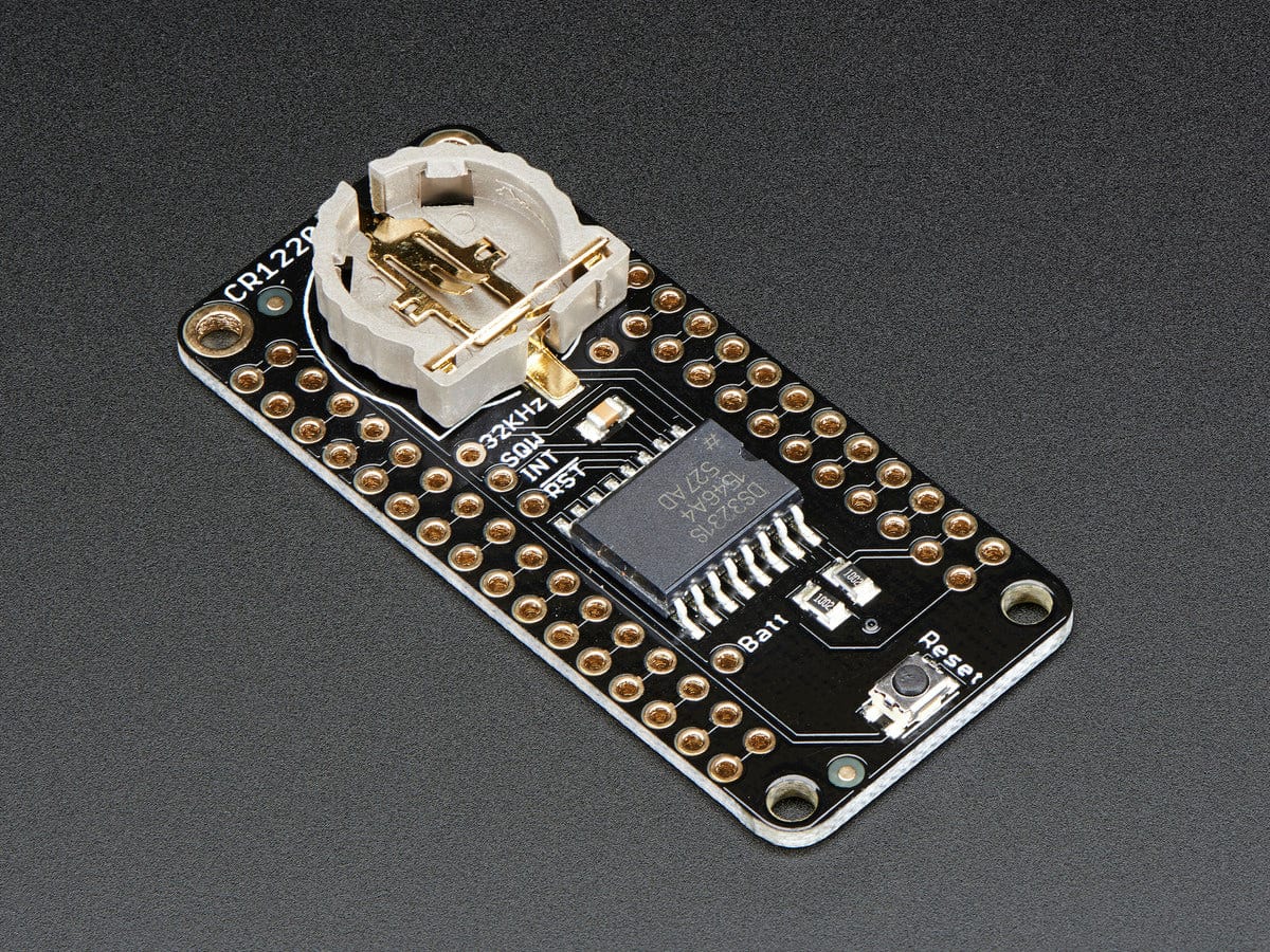 DS3231 Precision RTC FeatherWing - RTC Add-on For Feather Boards by Adafruit - The Pi Hut