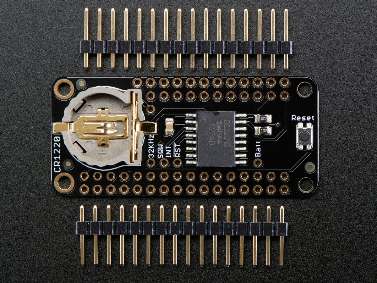 DS3231 Precision RTC FeatherWing - RTC Add-on For Feather Boards by Adafruit - The Pi Hut