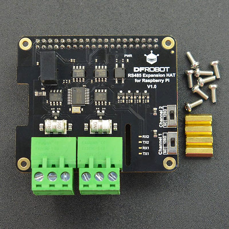 Dual-channel RS485 Expansion HAT for Raspberry Pi by DFRobot - The Pi Hut