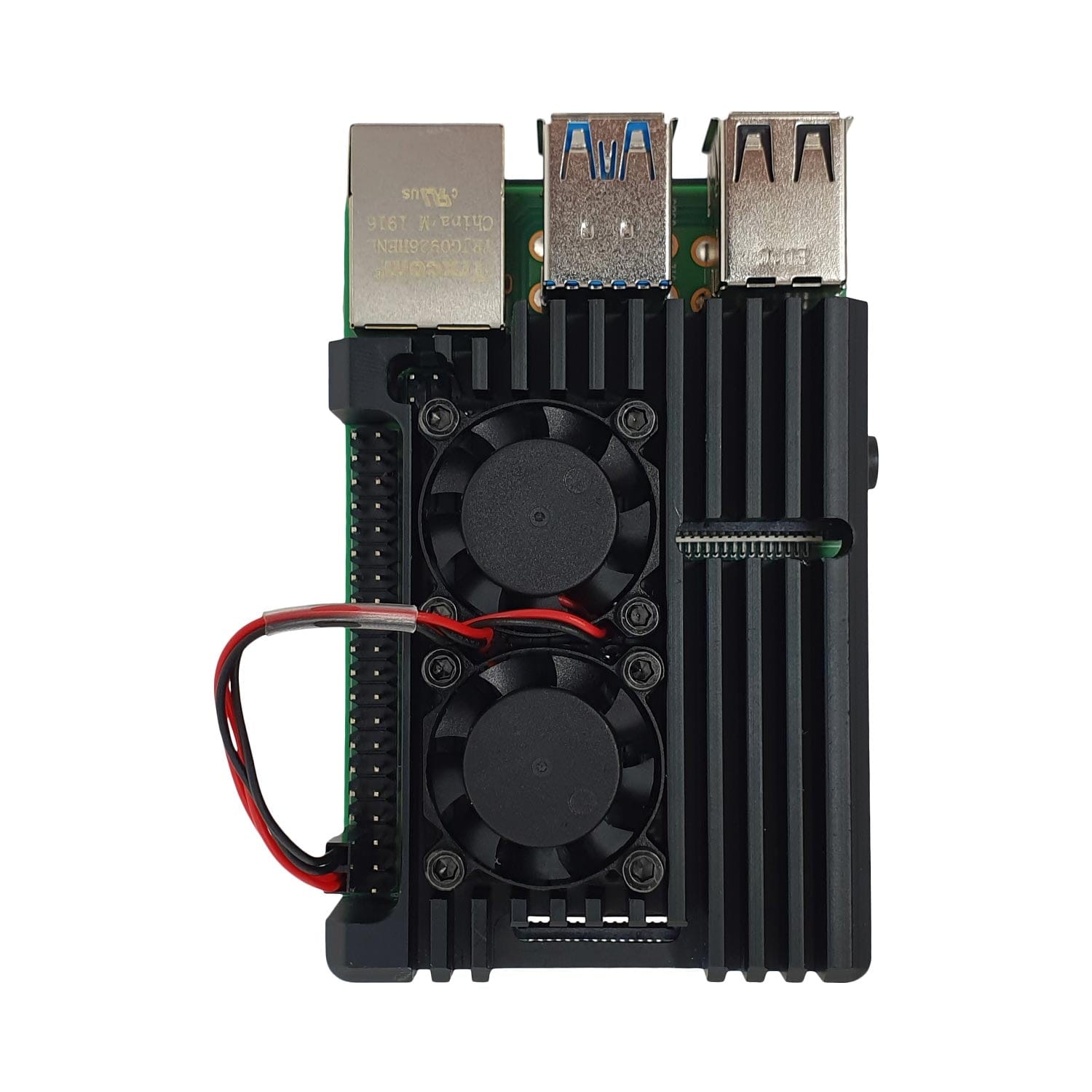 Dual Fan Heatsink Case for Raspberry Pi 4 by The Pi Hut - The Pi Hut