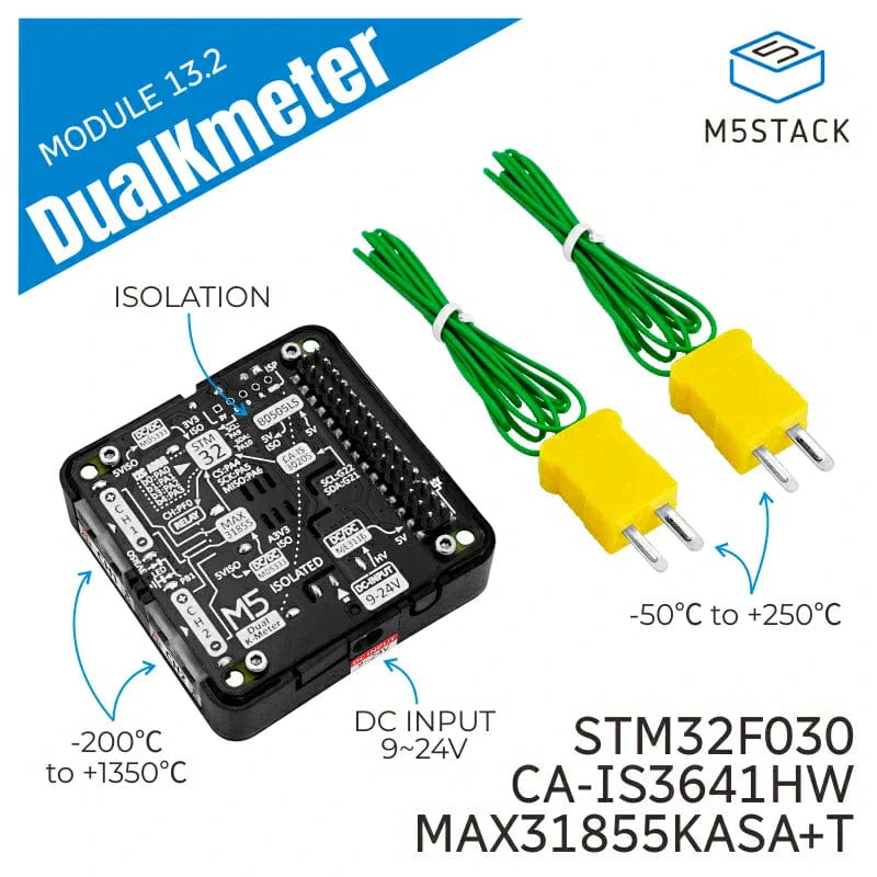 DualKmeter Module 13.2 (MAX31855) by M5Stack - The Pi Hut