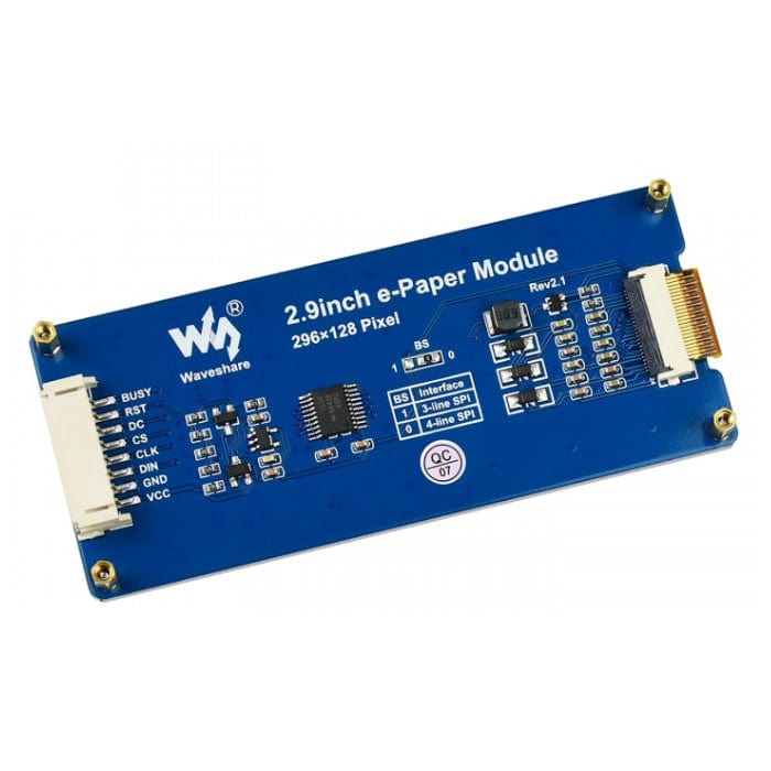 E-Ink Display Module - 2.9" (296x128) by Waveshare - The Pi Hut