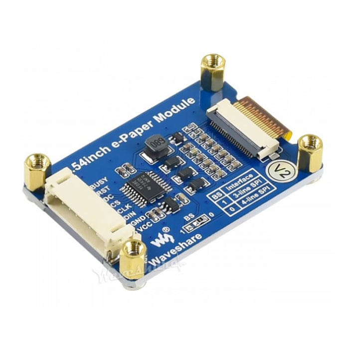 E-Ink Display Module SPI - 1.54" (200x200) by Waveshare - The Pi Hut