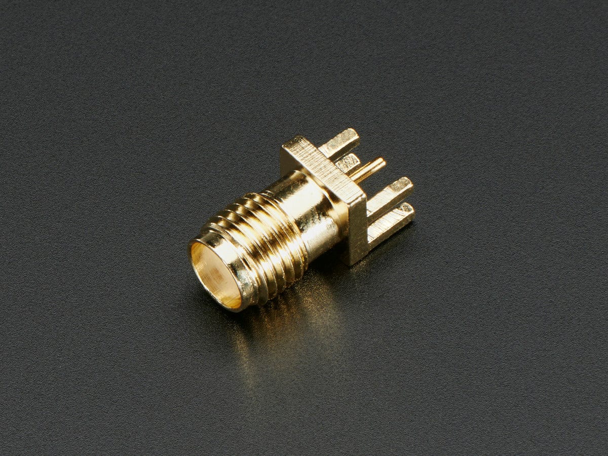 Edge-Launch SMA Connector for 1.6mm / 0.062" Thick PCBs by The Pi Hut - The Pi Hut