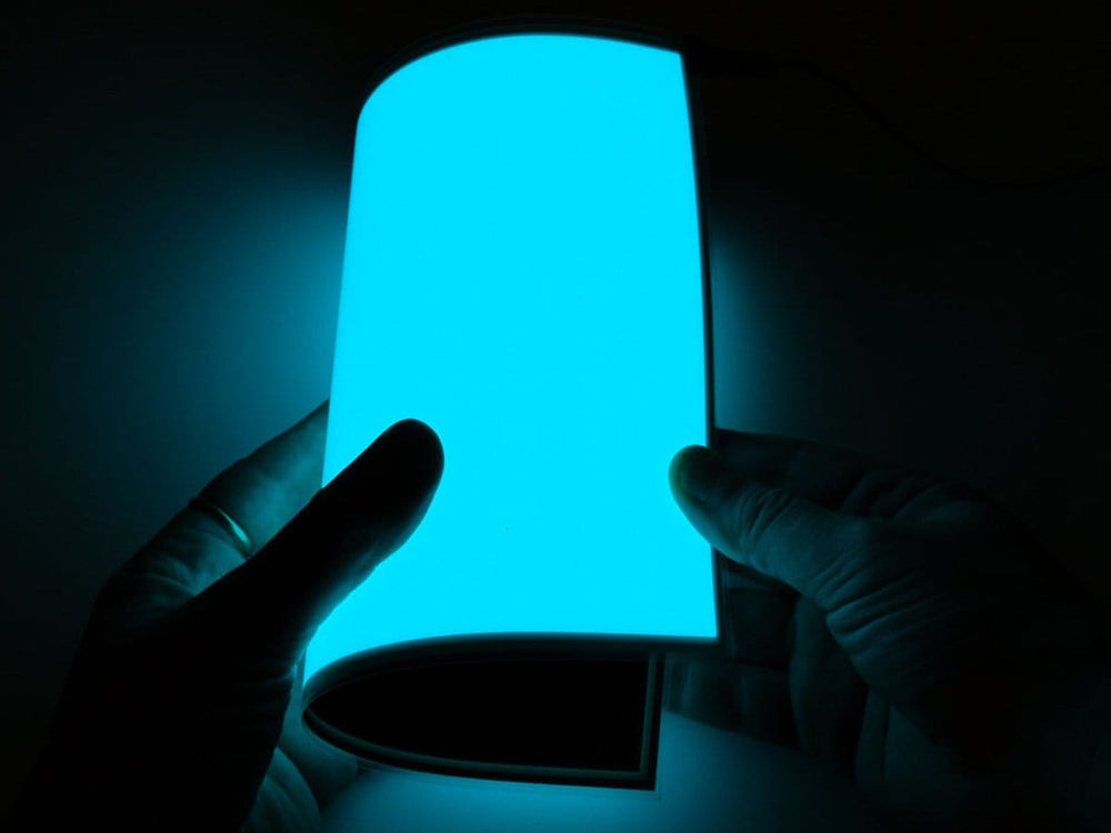 Electroluminescent (EL) Panel - 20cm x 15cm Aqua by The Pi Hut - The Pi Hut