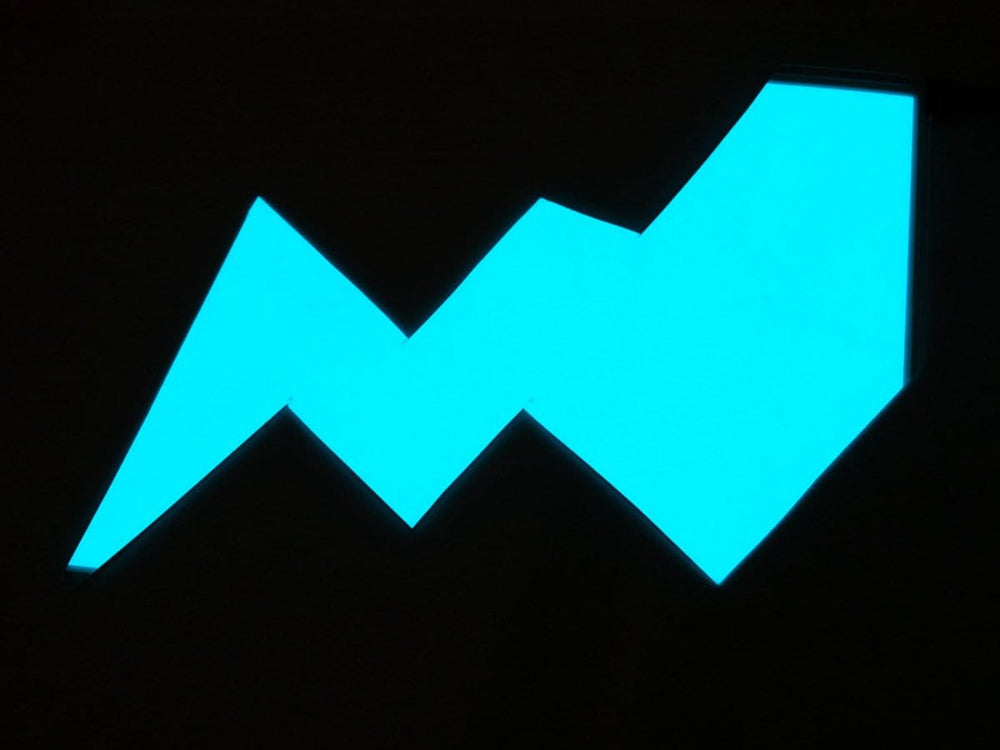 Electroluminescent (EL) Panel - 20cm x 15cm Aqua by The Pi Hut - The Pi Hut