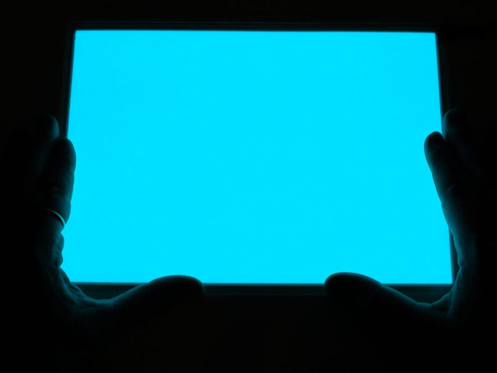 Electroluminescent (EL) Panel - 20cm x 15cm Aqua by The Pi Hut - The Pi Hut